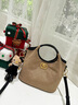 viney新款手提包包女包轻奢斜挎包高级感生日新年礼物送女友老婆 【卡其色】实用高档单肩包 小众品牌时尚百搭休闲洋气水桶包 实拍图