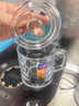 喜碧（Scybe）茶杯耐热玻璃杯办公杯玻璃茶杯带盖把手杯玻璃水杯格隆380ml 2只 实拍图