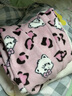 果壳（Gukoo）睡衣女冬季mikko联名甜美柔软保暖豹纹长裤女士家居服套装可外穿D 浅雾粉套装 S 实拍图