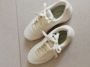 安踏男鞋板鞋小白鞋子男士运动鞋春季皮面防泼水厚底增高减震休闲鞋 【厚底减震小白鞋】象牙白/芯片灰-1 39 (245mm) 实拍图