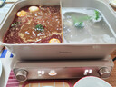 美的（Midea）电火锅钛陶0氟多功能锅不锈钢蒸锅鸳鸯火锅专用锅超薄速沸多功能一体电锅煎烤料理锅DLS332266S 实拍图