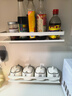 田园沐歌厨房置物架免打孔调料收纳壁挂沥水筷筒锅盖刀挂枪灰家居厨具用品 【可拆卸】调味架双层40CM 实拍图