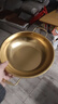 网红海鲜金锅不锈钢韩式锅双耳汤网红泡面金色加厚耐用加固小干锅 金色 22cm 实拍图