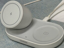 绿联二合一磁吸无线充电器支架magsafe苹果同源磁芯适用苹果17/16/15/14/13ProMax耳机7.5W无线充 实拍图