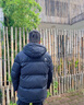 骆驼羽绒服防泼水鸭绒男女加厚户外防寒冬季面包服 黑色 男女同款,7674B S 实拍图