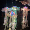 发光玩具网红爆款成品手提梦幻炫彩水母灯笼夜市地摊摆摊儿童幻彩 混色1套（成品+杆子） 实拍图