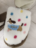 名创优品（MINISO）彩点狗狗卡通趣味毛毛居家鞋男秋冬可爱棉拖鞋月子鞋白咖40-41 实拍图