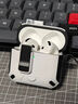 创思米 适用于AirPods Pro二代保护套pro2防摔磁吸保护壳苹果无线蓝牙耳机套防丢分体式智能弹盖 白色 实拍图