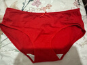 都市丽人内裤女纯棉舒适简约本命年红色短裤头中腰女士内裤4条3KHA05 实拍图