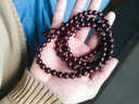 龍隐正宗小叶紫檀手串男女士款文玩手链檀香木佛珠子转运正品高端情侣 带金星款8mm*108颗（京仓速发） 实拍图