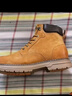 骆驼（CAMEL）王俊凯同款冬加绒户外工装马丁大黄靴男 G122W7757TR 金黄 43 实拍图