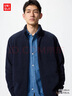 优衣库男装女装摇粒绒拉链茄克/长袖外套廓系夹克479792 69 藏青色 L 实拍图