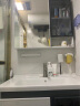 希箭（HOROW）太空铝浴室柜洗手盆洗脸盆洗漱台思沐系列陶瓷盆背收纳普通镜80 实拍图