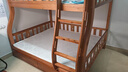 临稚胡桃木 儿童上下床实木高低床双层床上下铺床两层木床子母床 爬梯款 上铺宽1.4米下铺宽1.6米 实拍图