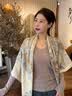 故事人生礼物丝毛围巾女秋冬季柔软真丝羊毛大方巾保暖披肩两用女百搭气质 福宝雨林 实拍图