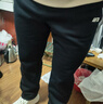 安踏（ANTA）男裤休闲运动裤卫裤男秋冬季加绒加厚保暖跑步休闲裤男士长裤子 【加绒字母logo款-平口】基础黑7304N-3 XL /180 实拍图