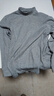 宜而爽【半高领100%纯棉】秋衣男女款保暖上衣全棉抗静电内衣棉毛衫秋冬 实拍图