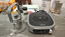 美的电陶炉围炉煮茶器 户外露营家用无明火煮茶器电磁炉电陶炉红外加热 小型围炉电火锅陶瓷炉不挑锅具 【岩武灰 | 配茶壶】高硼硅玻璃茶壶(带茶漏) 实拍图