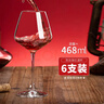青苹果水晶玻璃红酒杯468ml 6只装 勃艮第大肚杯洋酒杯葡萄酒杯高脚杯 实拍图
