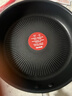 特福不粘煎锅家用牛排平底煎锅少油烟有钛煎饼锅电磁炉燃气灶通用28cm 实拍图
