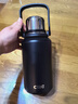 希乐（cille）大容量保温杯户外运动便携水杯男女316不锈钢大号商务茶杯黑色 实拍图
