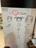 得力90*60cm可移除软白板 儿童家用胶墙贴 铁性自粘贴可擦写画板 涂鸦墙纸 涂鸦画画黑板贴磁性可吸附 实拍图