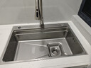卡贝5MM加厚厨房水槽大单槽SUS304不锈钢洗菜盆一体盆米粒压纹集渣盆 实拍图