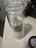 【京东物流配送】大容量茶水分离商务泡茶杯高硼硅双层玻璃水杯 【活动】银本色350ml 实拍图