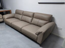 全友家居现代简约电动头层牛皮直排沙发大象耳朵真皮艺沙发客厅 实拍图