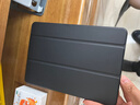 毕亚兹适用iPad Air1/2 9.7英寸保护套 苹果平板电脑5/6代通用保护壳轻薄防摔智能休眠三折支架PB13-黑色 实拍图