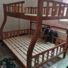 临稚胡桃木 儿童上下床实木高低床双层床上下铺床两层木床子母床 爬梯款 上铺宽1.3米下铺宽1.5米 实拍图