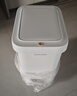 佳帮手卧室脚踏垃圾桶7.3L家用脚踩+手按双开盖厨房卫生间厕所客厅带盖 实拍图