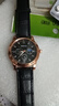 【网红爆款】商务腕表石英运动表休闲皮带男女手表 黑色 实拍图