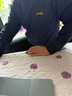 JEEP吉普卫衣男秋冬季宽松长袖T恤男士圆领潮流衣服男装 蓝色加绒 2XL 实拍图