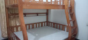 临稚胡桃木 儿童上下床实木高低床双层床上下铺床两层木床子母床 爬梯款 上铺宽1.4米下铺宽1.6米 实拍图