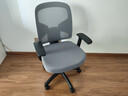 得力（deli）4900S 人体工学靠背办公椅/电脑椅/职员椅 可升降转椅舒棉坐垫 灰 实拍图