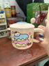 可爱fufu生日蛋糕马克杯带盖勺陶瓷杯送女生高颜值有意义生日礼物 奶酪生日蛋糕杯+盖+勺1个350ml 实拍图