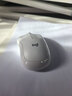 罗技（Logitech）M221 轻音鼠标 无线鼠标 办公鼠标 对称鼠标 带无线微型接收器 米白色 实拍图