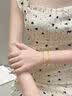 中国黄金（CHINA GOLD）黄金手链女足金凤尾手链素金首饰七夕情人节生日礼物送女友老婆 【京速达】凤尾手链 约1.7g 实拍图