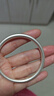 顺庆银楼古法银手镯哑光9999足银男女传承镯子饰品闭口素圈手镯送女友 古法手镯40克-58mm配证书 实拍图