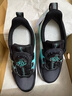特步儿童鞋【氢风8.0护足跑鞋】网革透气缓震旋钮扣飞弹科技运动跑鞋 黑/极光绿 【氢风8.0】 35 码 实拍图