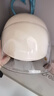 凤凰（Phoenix）新国标3C认证电动车摩托车头盔冬季保暖复古护耳款TK708卡其色 帽檐瓢盔双镜片半盔四季通用 实拍图