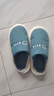 洁丽雅防水羽绒棉拖鞋男士冬季室内情侣居家保暖加绒防臭防滑棉鞋女秋冬 蓝色 【1.0经典款 店长推荐】 42-43 【适合41-42码】 实拍图