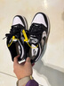 耐克NIKE情人节礼物 女大童休闲板鞋 DUNK 运动鞋CW1590-100白黑36 实拍图