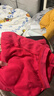 浪莎大红纯棉秋衣秋裤套装男骐骥红马年本命年保暖内衣大码 实拍图