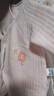 童泰婴儿连体衣秋冬季纯棉保暖新生儿衣服宝宝蝴蝶哈衣爬服粉色59cm 实拍图