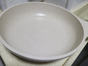 炊大皇聚油煎锅平底锅麦饭石色不粘锅少油烟煎锅白色24cm电磁炉通用 实拍图