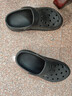 京东京造【抗菌洞洞鞋】凉鞋情侣旅行沙滩两穿eva凉拖鞋男士夜色黑44-45 实拍图