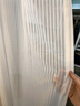 水星家纺纱帘透光不透人客厅阳台窗纱窗帘白纱穿孔款150宽×200高cm(单开) 实拍图