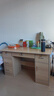 佳家林（JIAJIALIN）办公桌实木电脑桌办公室职员财务工位双人位桌椅组合简易书桌子 【五抽带门】松木色120cm cm 实拍图